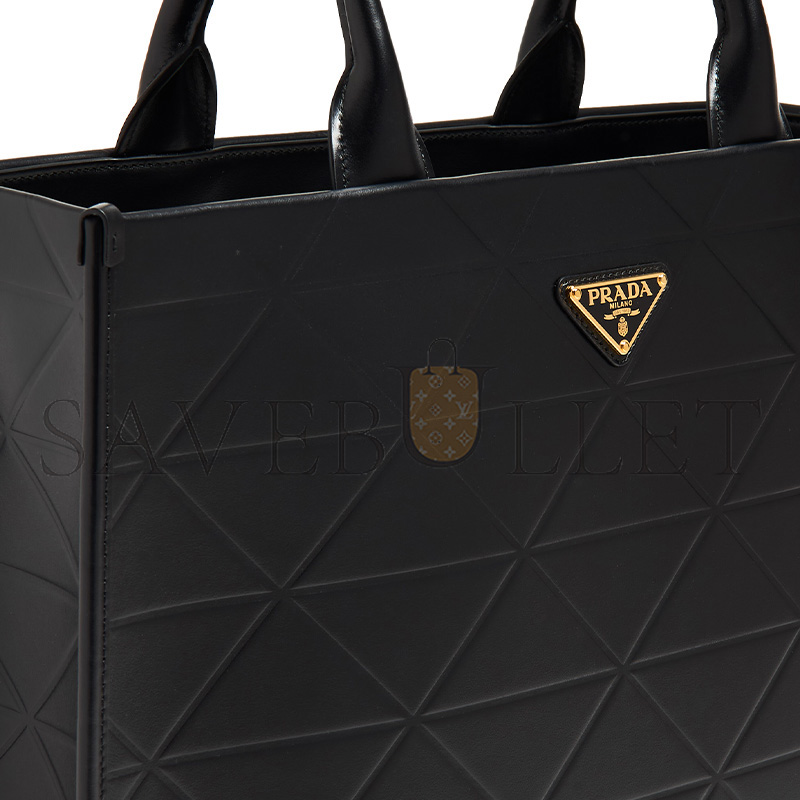 Pra*a symbole large leather bag 1ba377 (39*30*11.5cm)